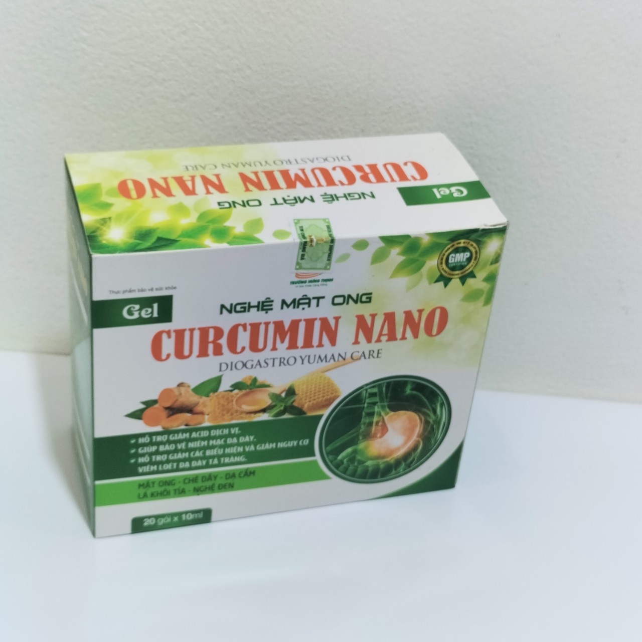 Tinh nghệ mật ong curcumin nano - giảm acid dịch vị, đầy hơi, trào ngược dạ dày hiệu quả. hộp 20 gói 10ml - dược phẩm duy công