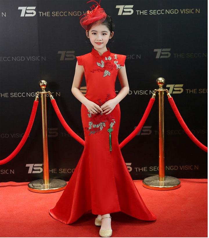 Đầm Bé Gái  Sườn Xám Dự Tiệc Cao Cấp