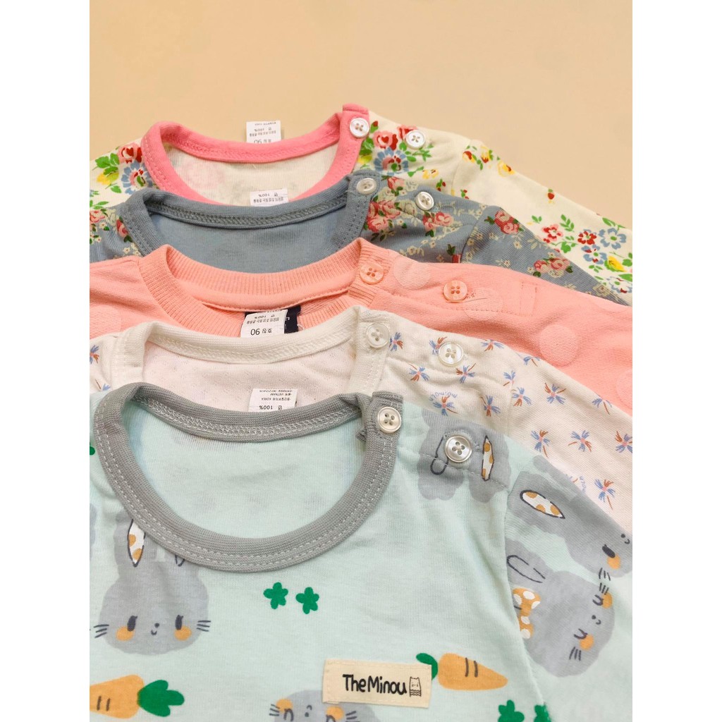 HOT - Đồ bộ xuất hàn bé trai bé gái chất cotton borip