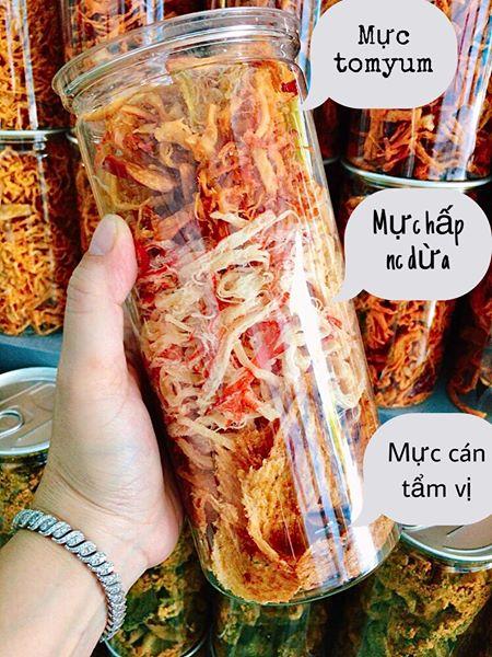 [HCM]Mực (chanh tomyum sợi hấp nước dừa cán tẩm vị) 300gr