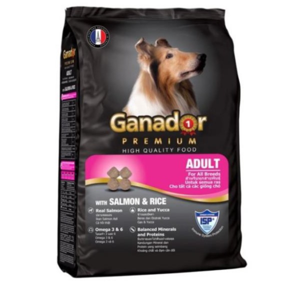 Thức ăn hạt khô ganador cho chó con, chó lớn 400g