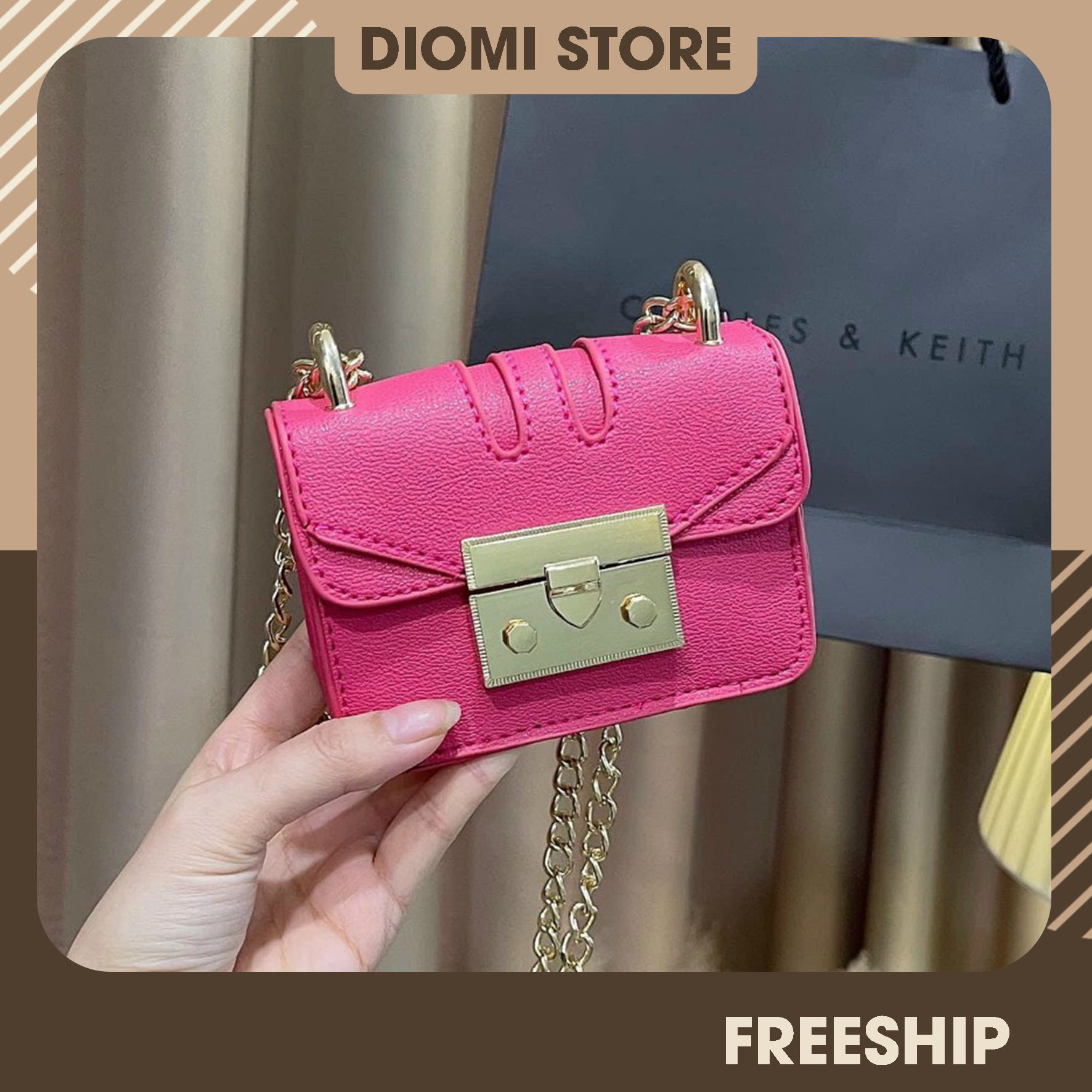 Túi đeo chéo mini nhỏ gọn thời trang đi chơi đẹp giá rẻ hottrend Diomi