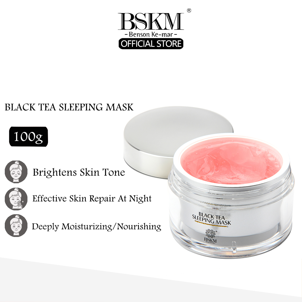 Bskm mặt nạ ngủ ban đêm trà đen cho mặt mặt nạ dưỡng ẩm chăm sóc da ban đêm phục hồi dưỡng ẩm