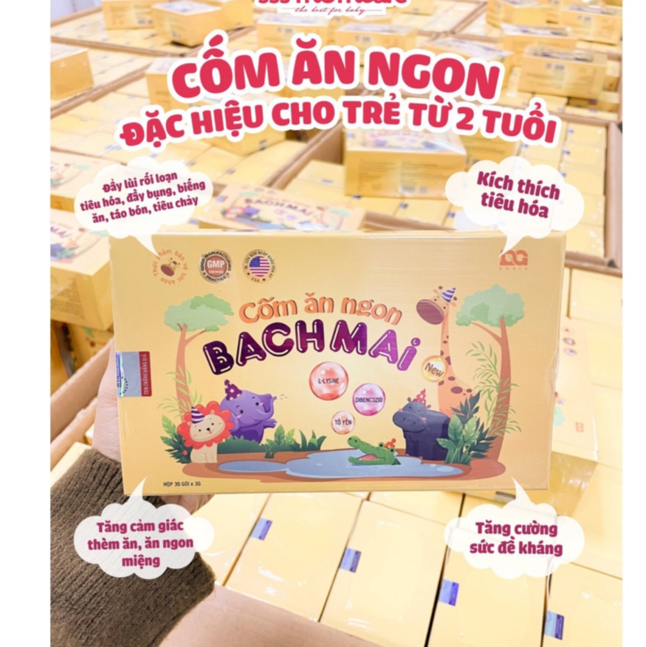 Cốm ăn ngon Bạch Mai NEW Giúp Bé Ăn Ngon, Trẻ Hết Biếng Ăn, Tăng Cân, Tăng hấp thu_Chính Hãng Cốm ăn ngon Bạch Mai NEW Giúp Bé Ăn Ngon