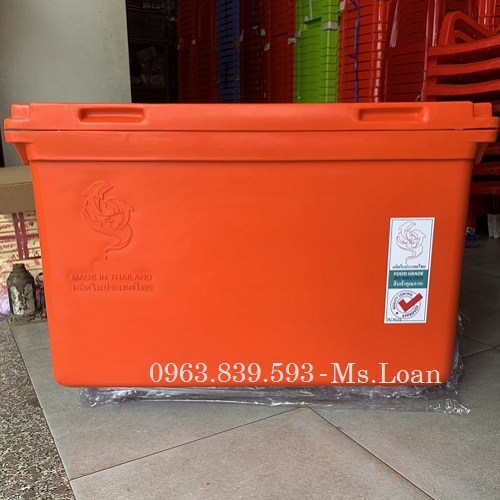 Thùng đá thái lan 90L hiệu cá heo, thùng ướp lạnh bia, hải sản