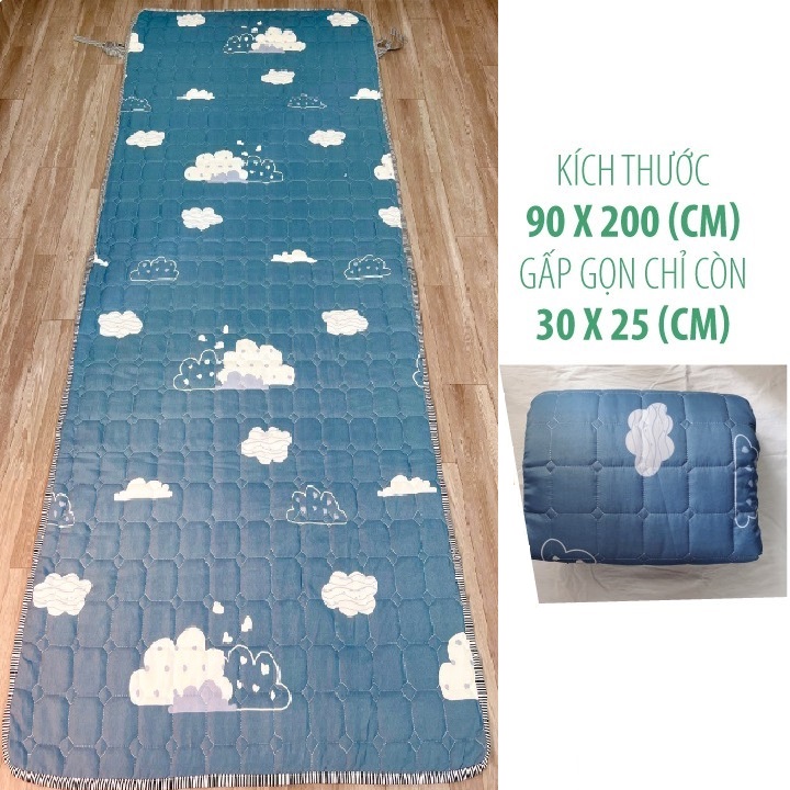 Nệm ngủ văn phòng - trải sàn - trải giường cao cấp hl068 - đệm ngủ văn phòng ,đệm du lịch tiện lợi size 90x200cm gấp gọn tiện lợi đa năng, nệm trải sàn cao cấp