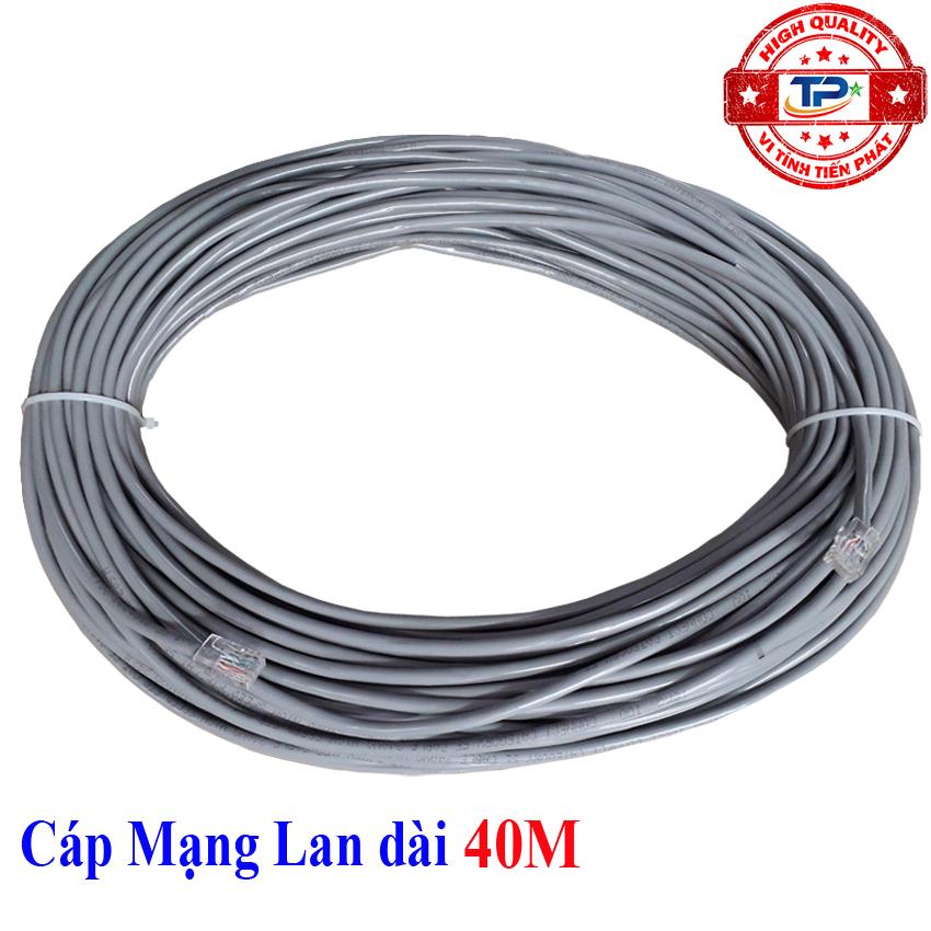 Dây cáp mạng LAN Internet bấm sẵn FTP-Cable chống nhiễu dài 40m chuẩn cat 5e - tiếp KingMaster