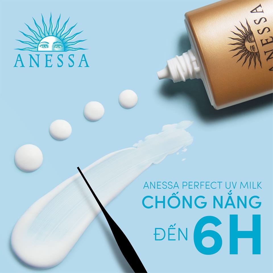 Kem chống nắng Nhật Bản, Kem Chống Nắng Dịu Nhẹ Dạng Sữa Anessa Perfect UV Sunscreen Mild Milk 60ml