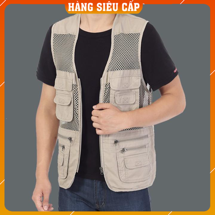 Áo Gile Nam - Áo Ghi lê Lính Mỹ Nhiều Túi