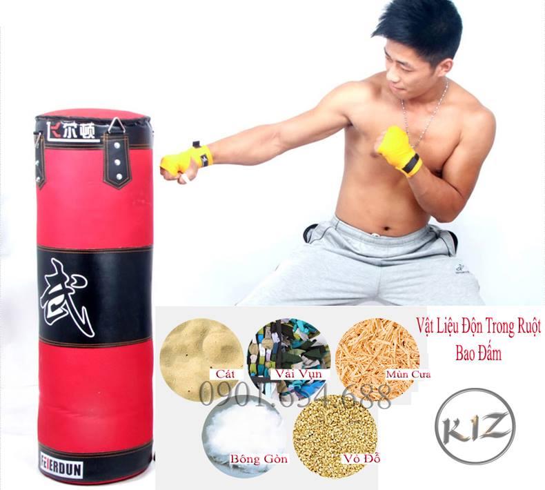 Vỏ bao đấm bốc treo tường - vỏ bao đấm boxing 3 lớp loại 80cm