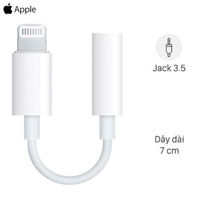 Jack chuyển đổi tai nghe cho iphone 7 /8 / x zin bóc máy mới 100%