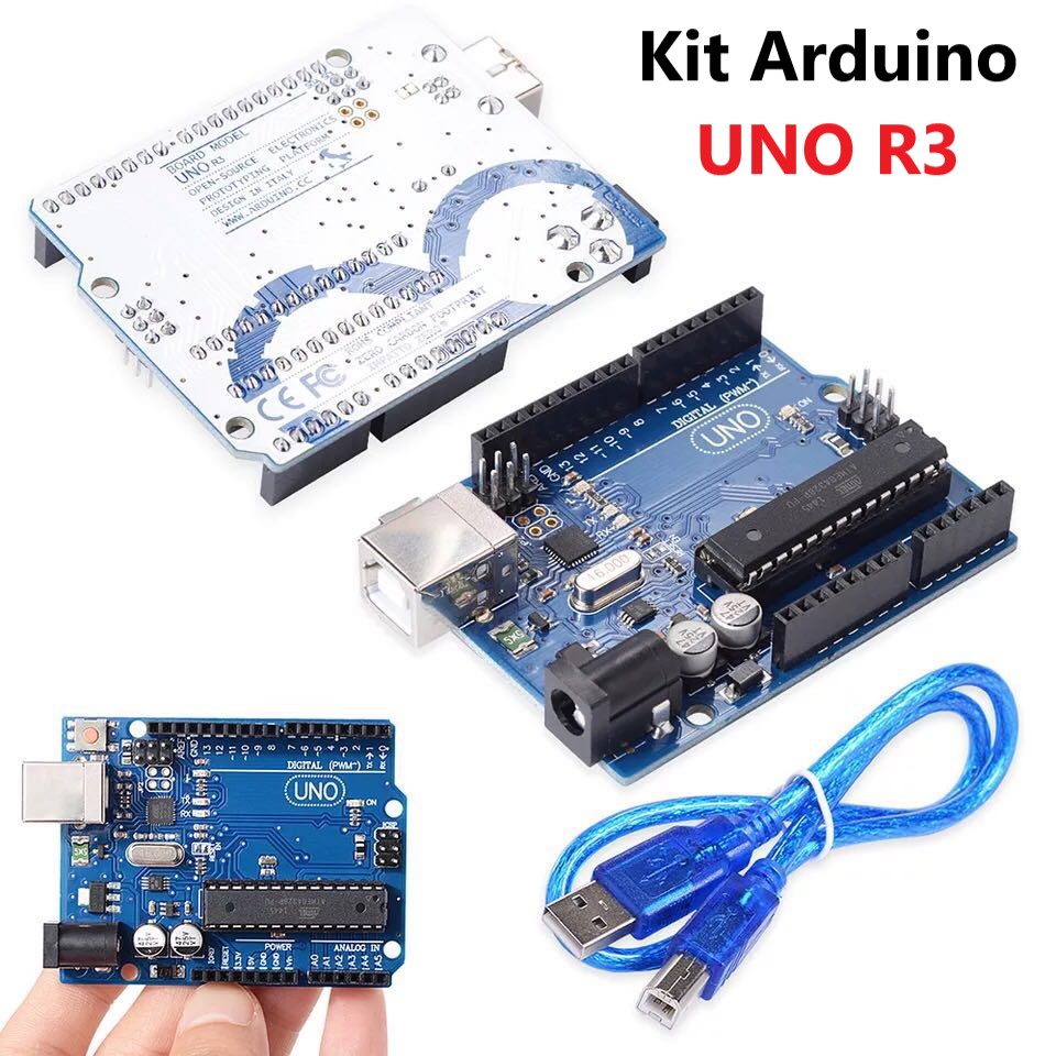 Kit arduino uno r3 atmega328p chíp cắm có kèm dây cáp, r3 chíp dán, nano, pro mini - hàng chất lượng cao, kit mega2560