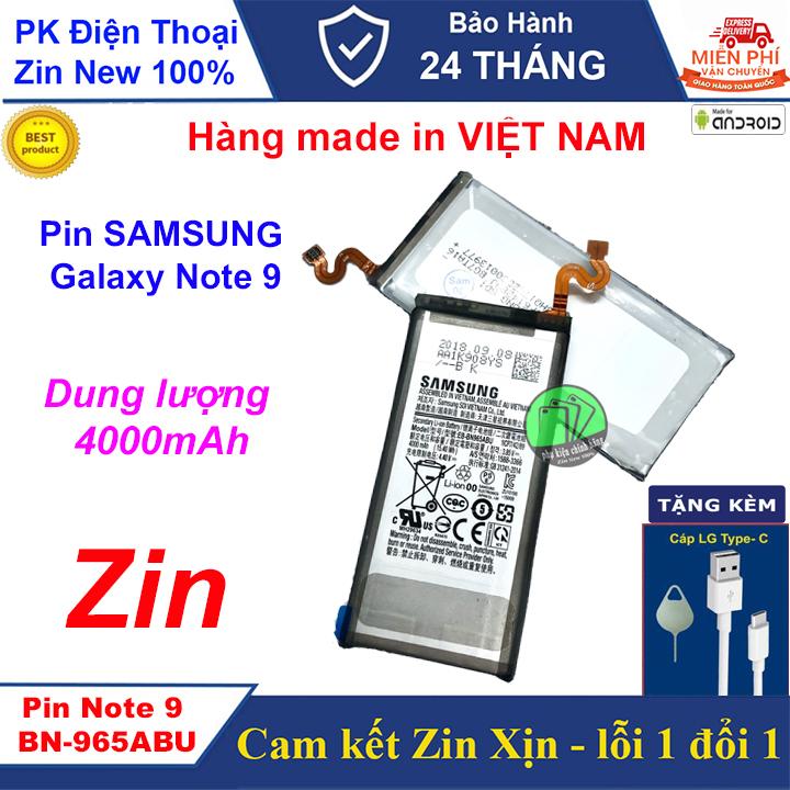 PIN Samsung Galaxy NOTE 9 Chính Hãng, Dung Lượng 4000 mAh - BH 6 tháng