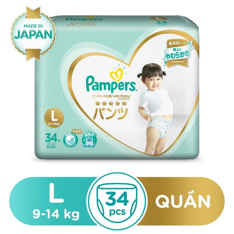 Pampers tã quần cao cấp nội địa nhật l34