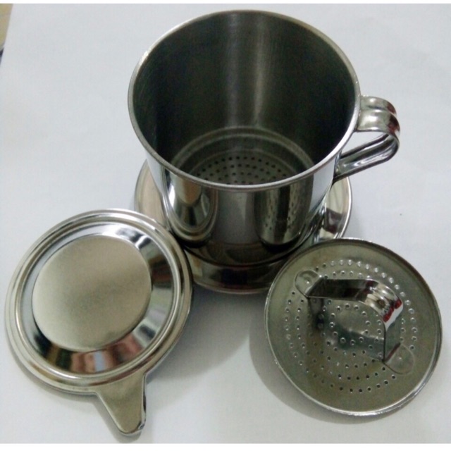 Phin pha cà phê inox size 08 inox Việt Nam cao cấp không gỉ cho ly cafe thơm ngon hokori store