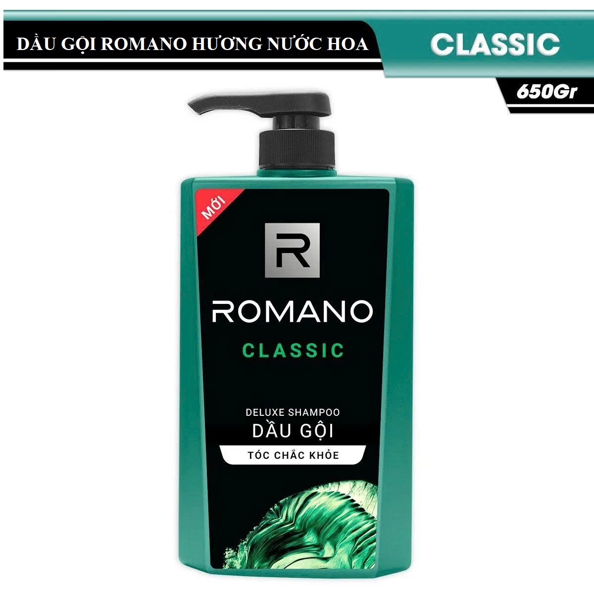 Dầu gội Romano hương nước hoa Classic 650g ( Hương trầm ấm ,cổ điển )