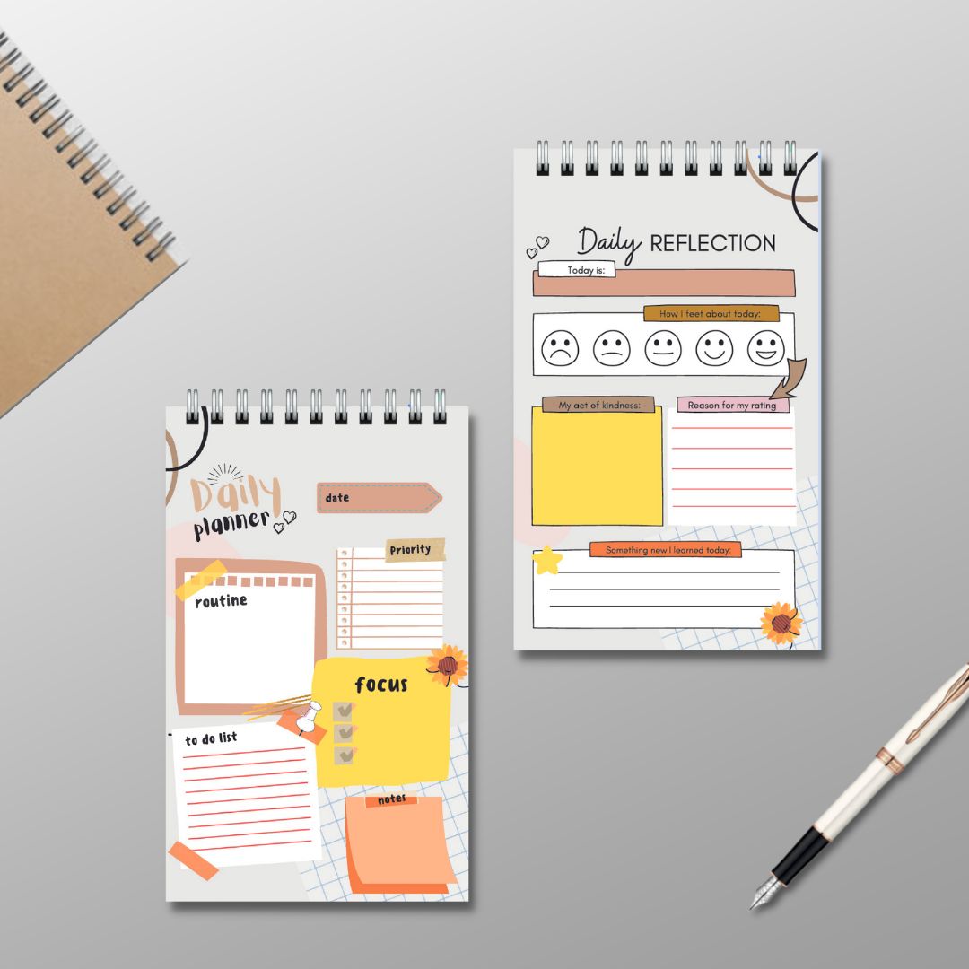 Daily planner- sổ ghi note kế hoạch và mục tiêu hàng ngày, sổ ghi kế hoạch hằng ngày size 10x14.5