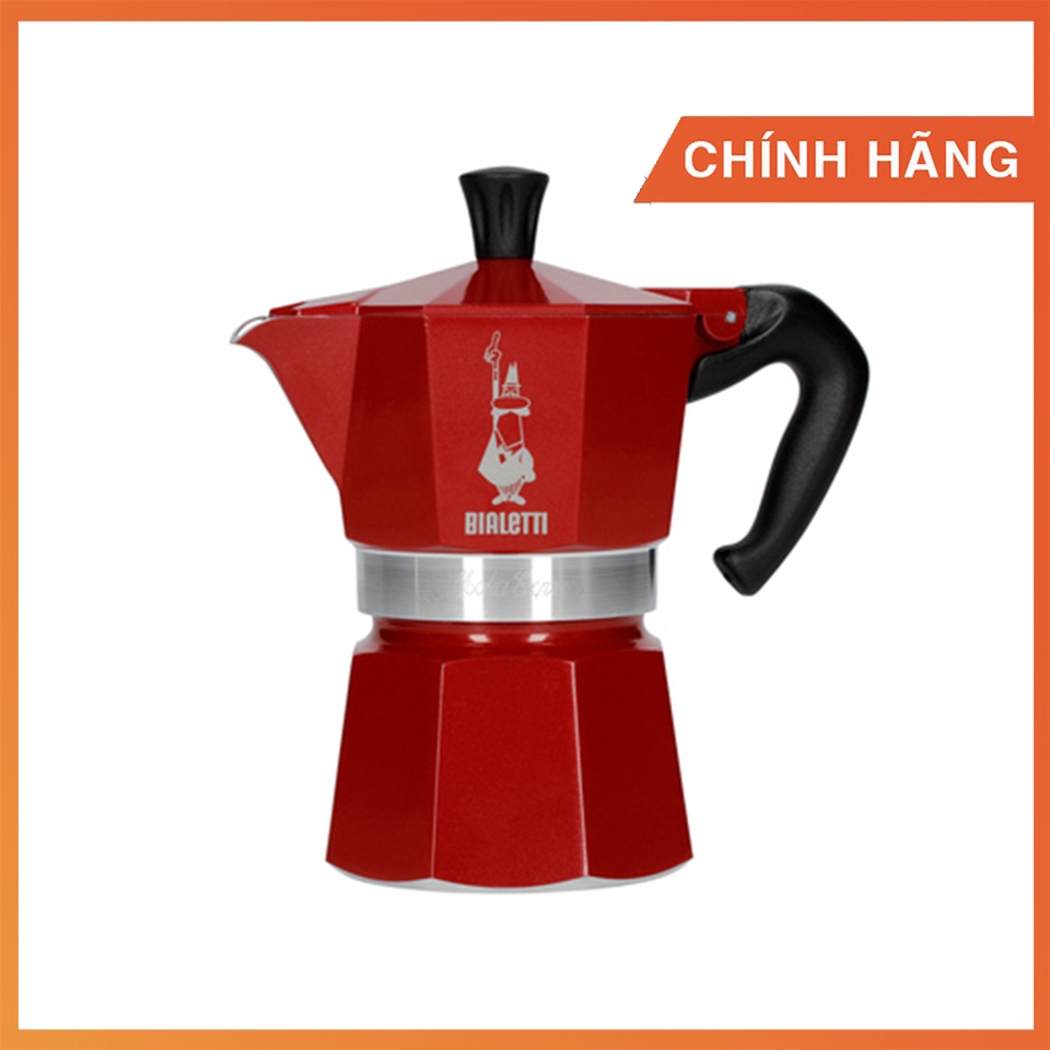 Ấm Moka Bialetti Express đỏ 3 cup