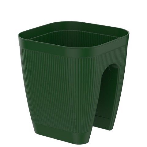 Combo Chậu Ốp Lan Can, Kẹp Lan Can - Chậu Trồng Hoa Lan Can Hàng Cao Cấp (Kt: 28*30- Khe Ốp Rộng 9-11Cm)