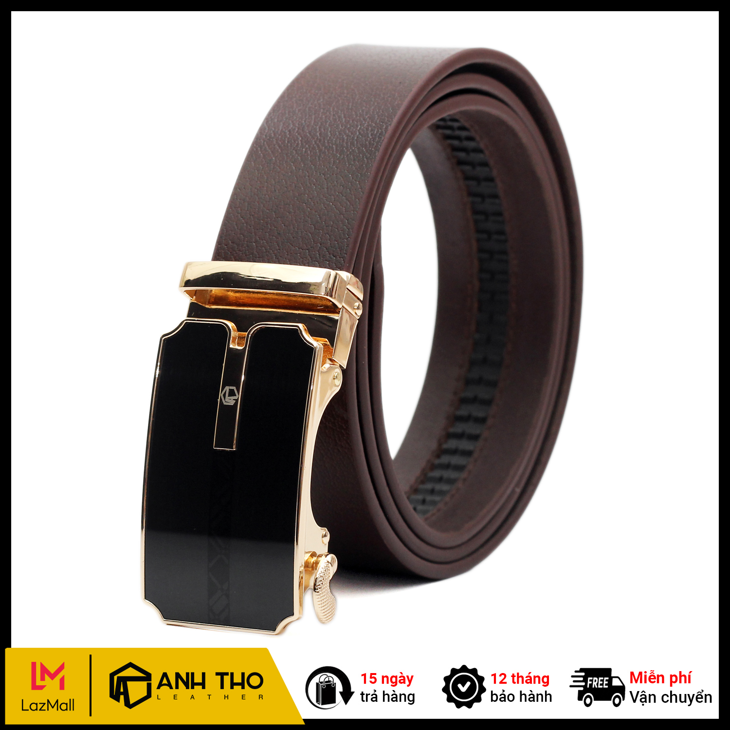 Thắt lưng nam da bò AT Leather -M4-02 - Da bò 100%