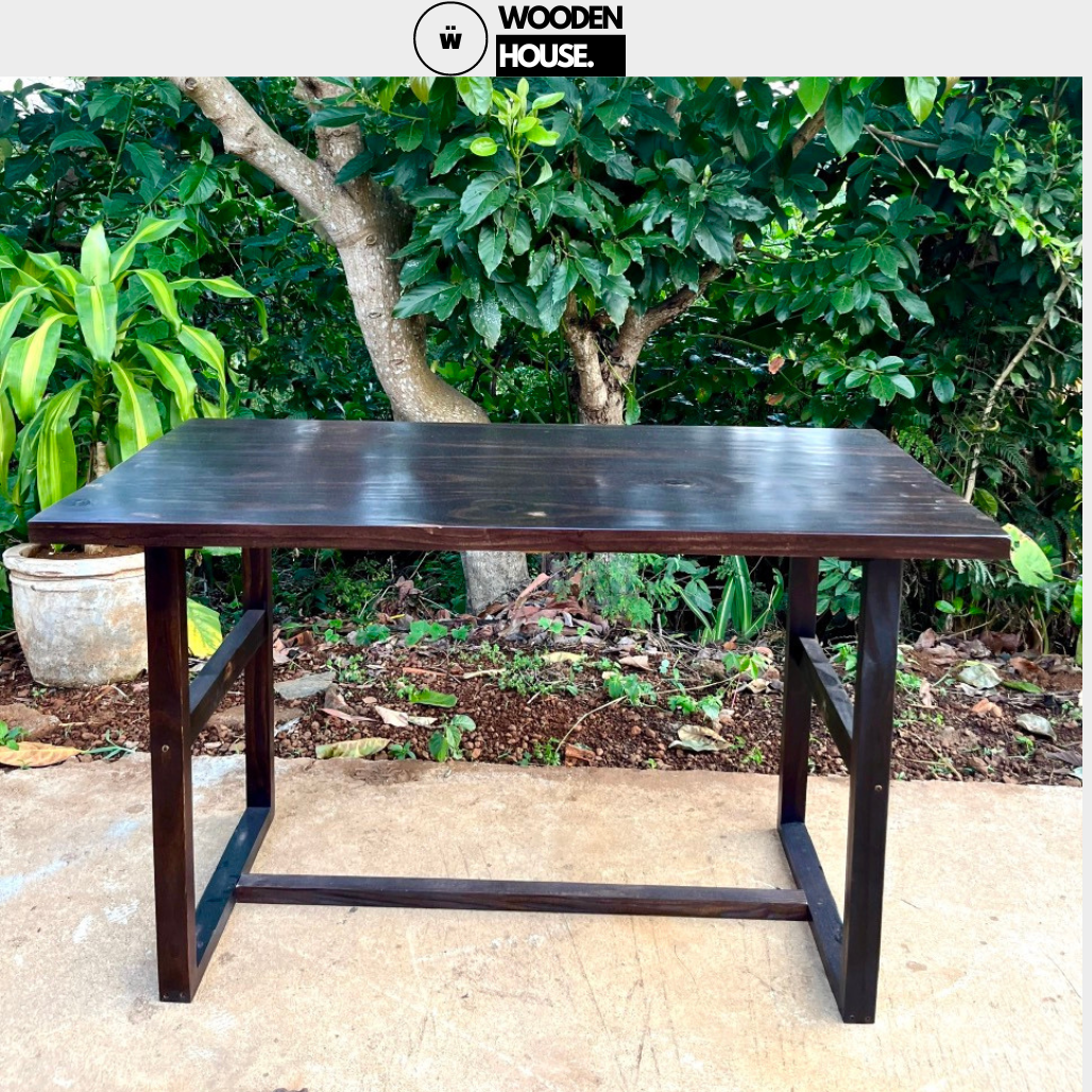 Bàn làm việc bằng gỗ thông wooden house official