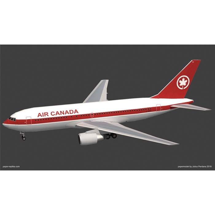 Mô hình giấy 3D Boeing 767-200 Air Canada tỉ lệ 1/100
