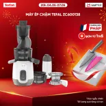 [SIÊU SALE HÈ 20H 4-7.5] Máy ép chậm Tefal ZC600138 - 200W