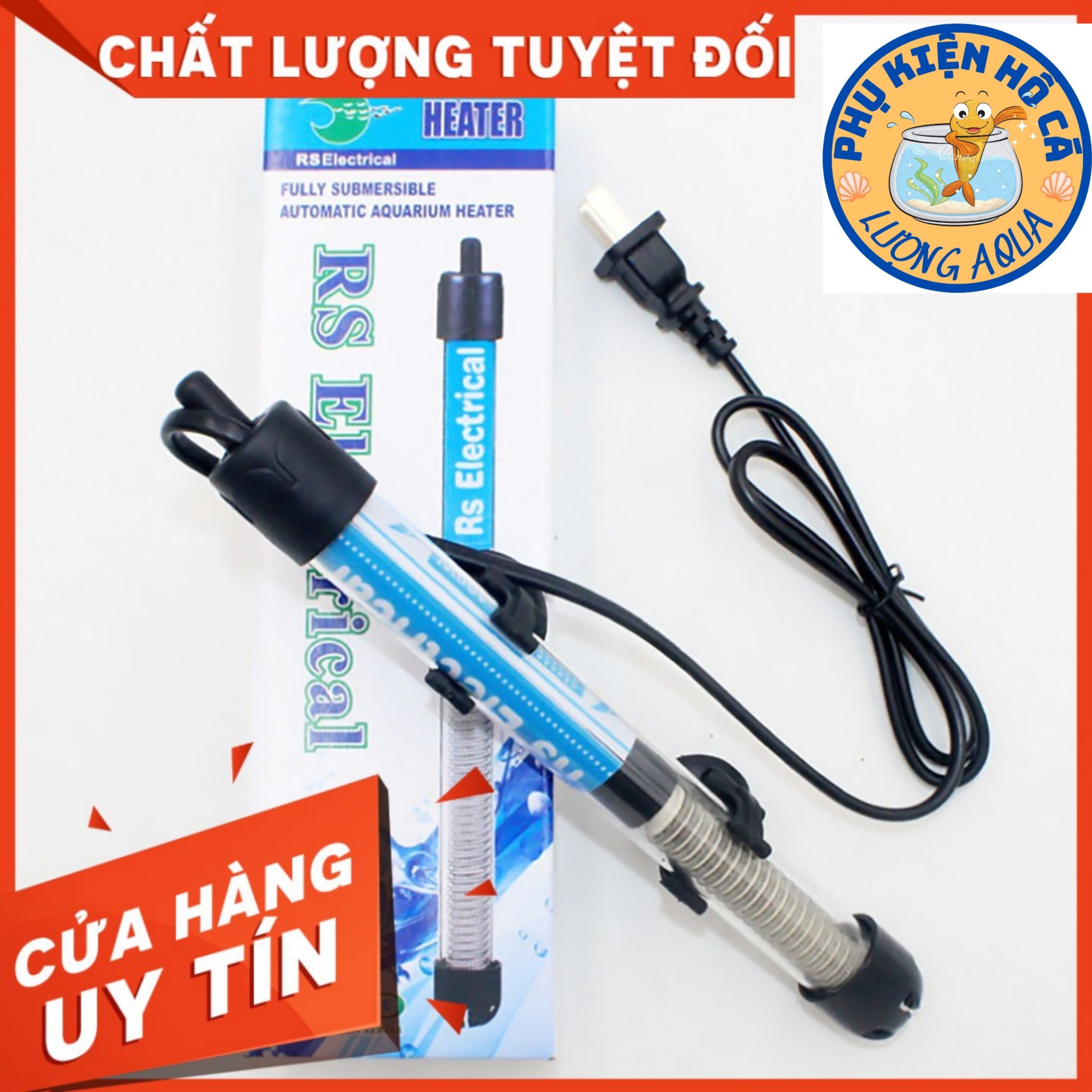 Sưởi bể cá rs electrical 25w 50w 100w - sưởi giá rẻ hồ thủy sinh