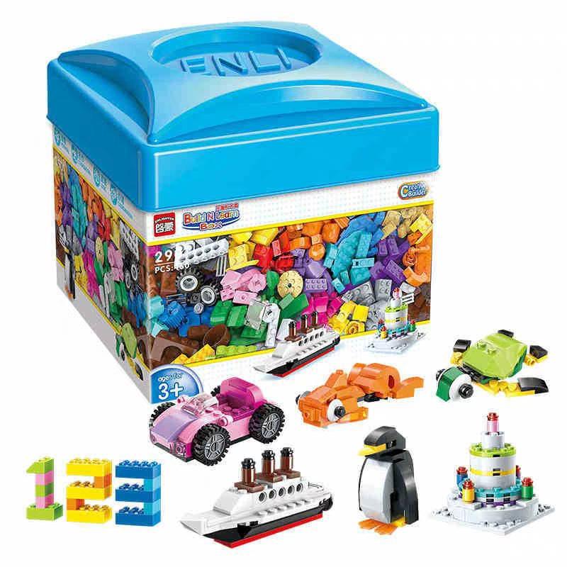 Bộ Lego hộp vuông 460 chi tiết sáng tạo cho bé yêu