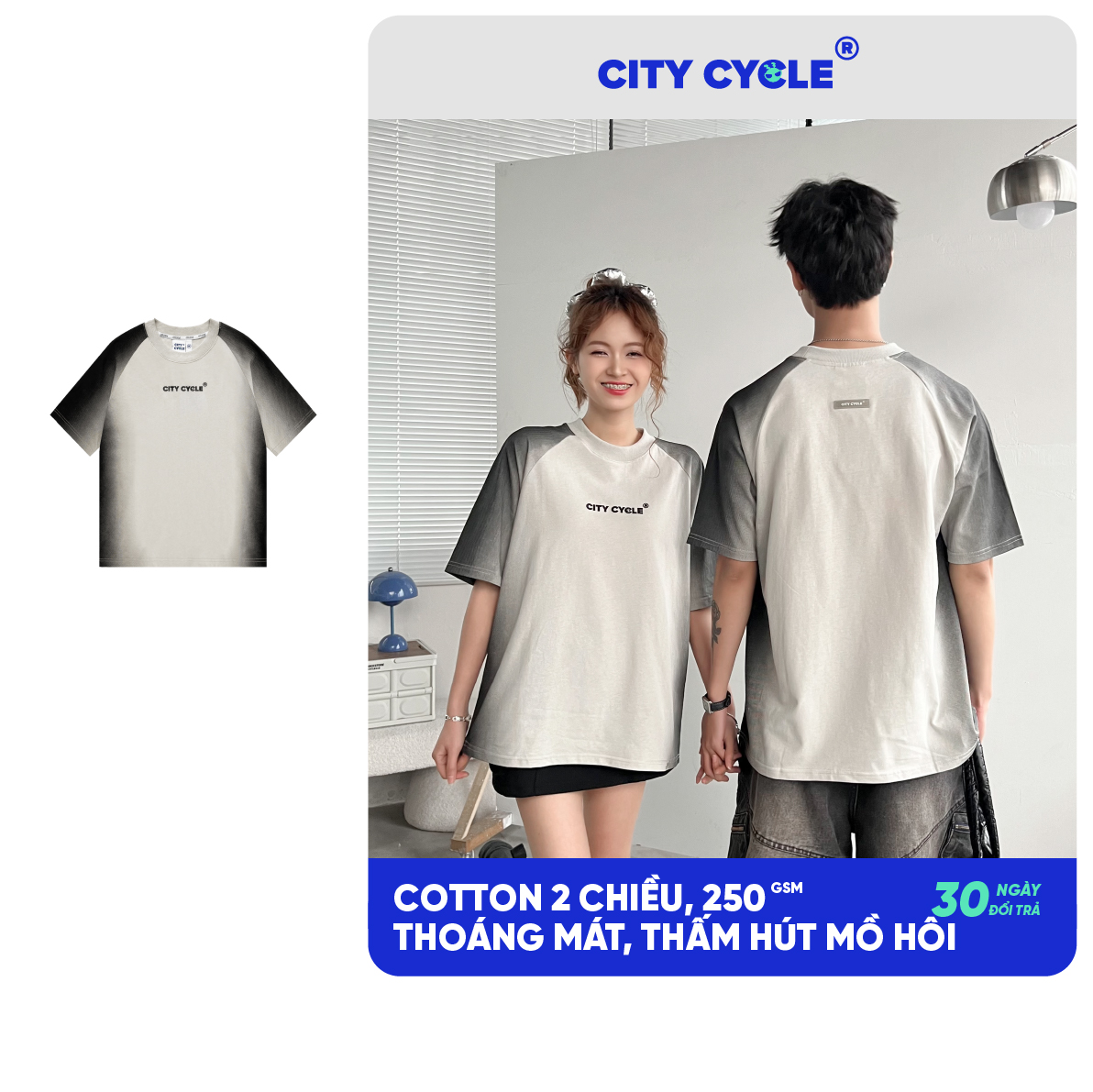 Áo Thun Streak Local Brand Chính Hãng City Cycle chất liệu cotton cao cấp form rộng oversize unisex
