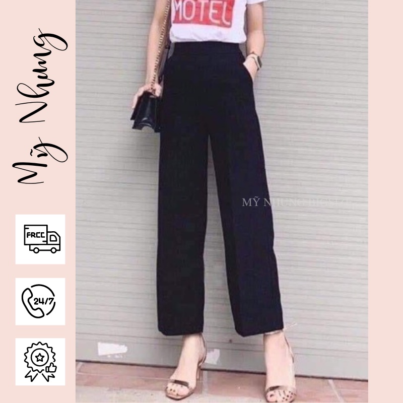 Quần ống suông mặc siêu hack dáng bigsize 55kg đến 95kg