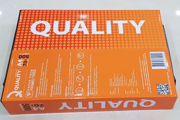 Giấy a4 quality 70gsm 500sheets