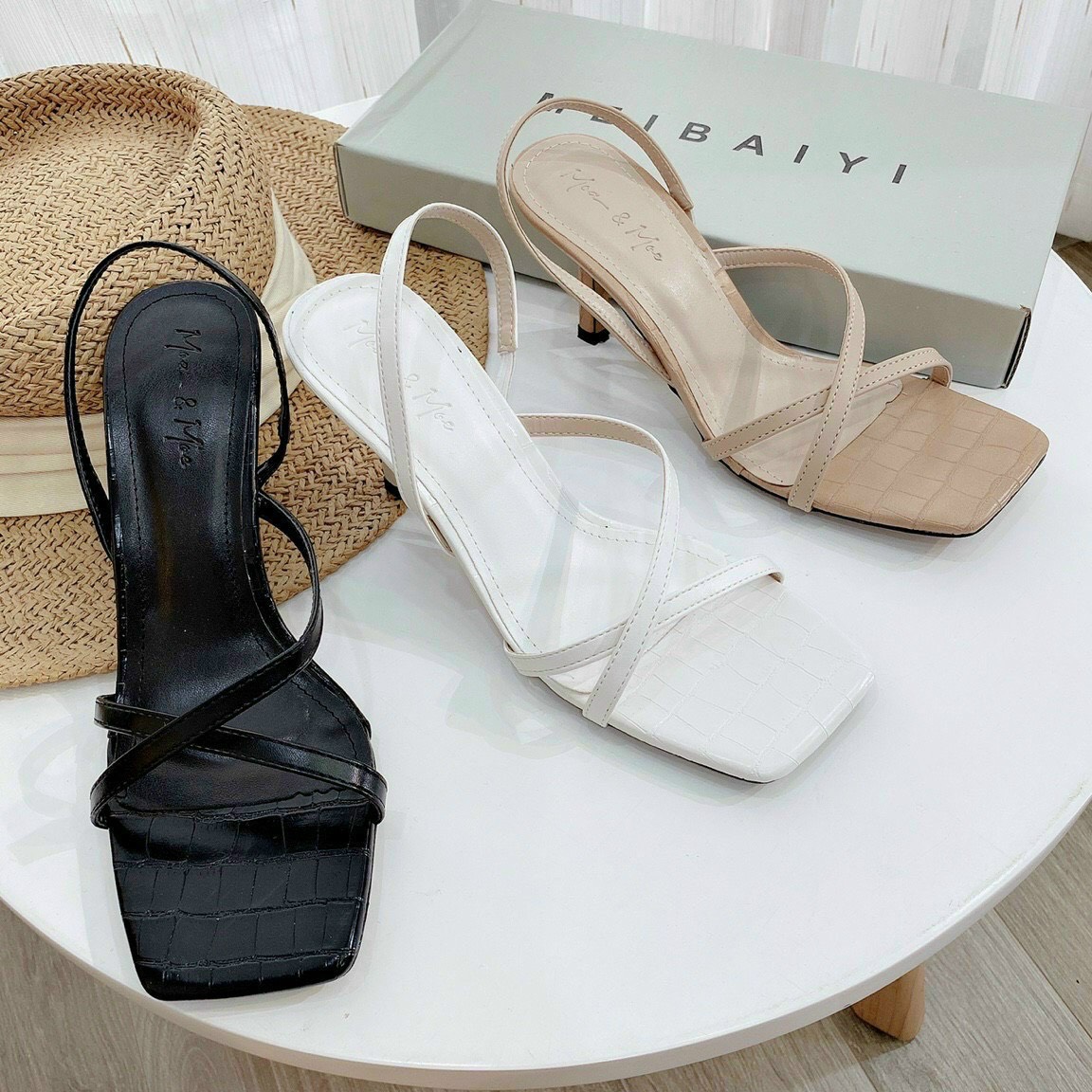 RẺ VÔ ĐỊCH I XĂNG ĐAN CAO GÓT 2 QUAI MẢNH ĐAN CHÉO CHÂN FORM ĐẸP THANH LỊCH ĐI LÀM ĐI TIỆC SIÊU XINH DỄ PHỐI ĐỒ - S721