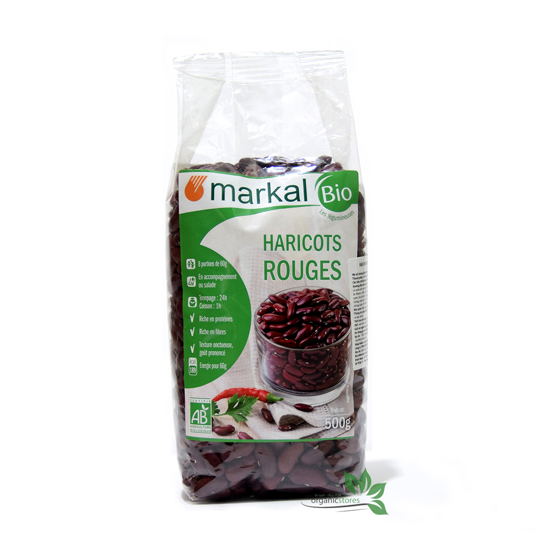 Đậu đỏ kidney hữu cơ Markal 500g
