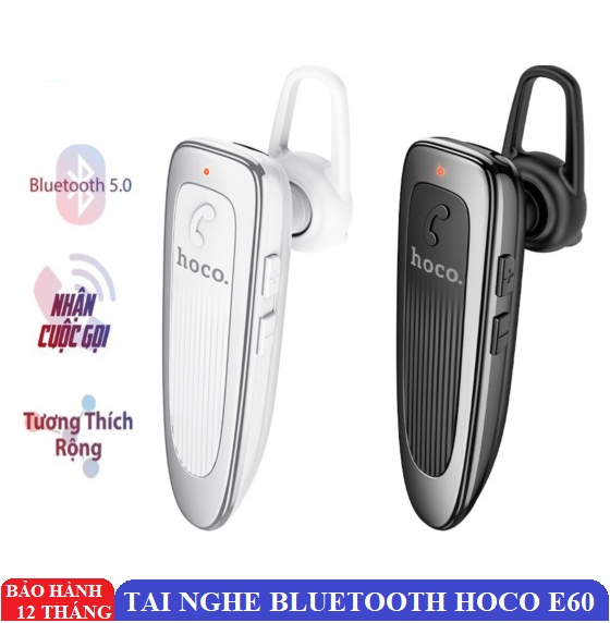 Tai nghe bluetooth hoco e60 v5.0 chính hãng - pin trâu nghe, gọi lên tới 10h