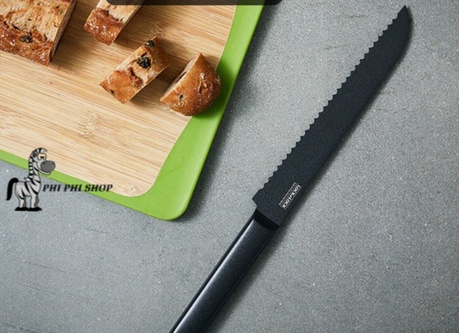 [HCM]Dao cắt bánh mì Lock&Lock CKK313 chống dính - Màu đen