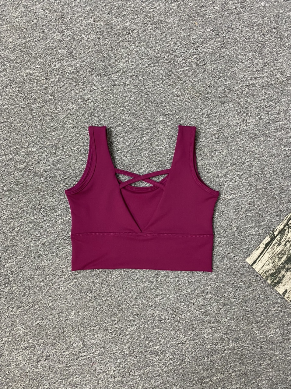 Áo bra tập Gym Yoga chất thun 4 chiều 2 dây đan chéo sau lưng