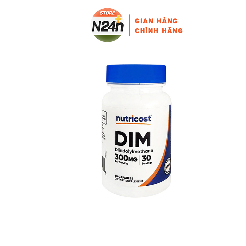 Nutricost dim 300mg viên uống cân bằng hóc môn t e s t o s t e r o n e và e s t r o g e n cho nam và nữ