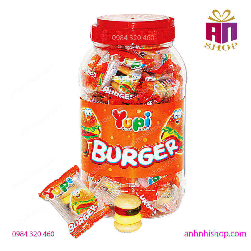 Kẹo dẻo YUPI BURGER – Indonesia
