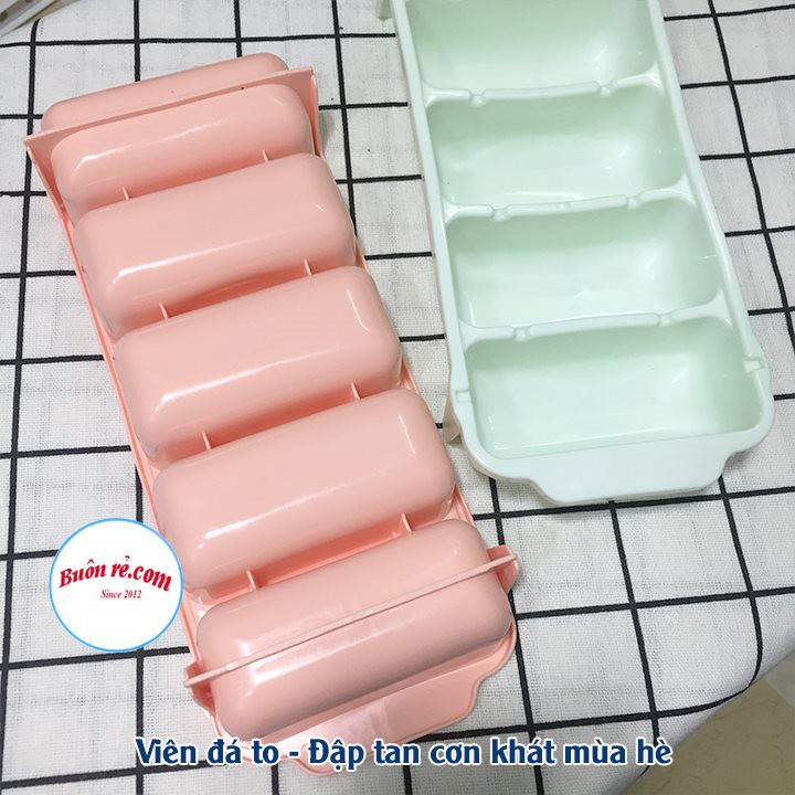 Set 3 vỉ đá 5 viên nhựa dẻo Việt Nhật (6928) khay làm đá, thạch rau câu, đựng đồ trữ đông ăn dặm cho bé
