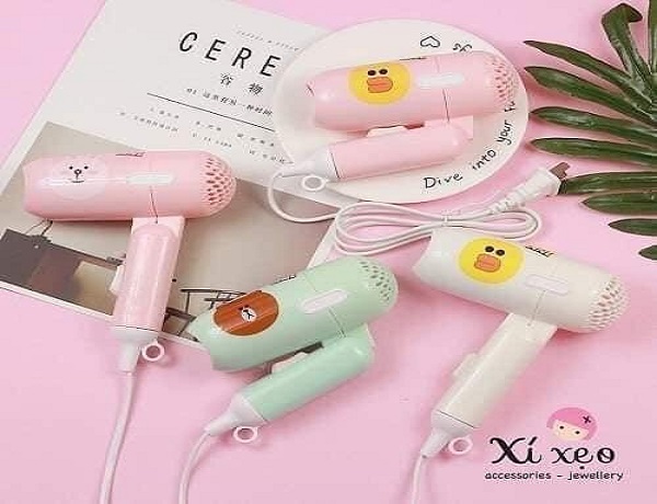 [HCM]SẤY CỰC NHANH - MÁY SẤY TÓC DU LỊCH MINI GẤP GỌN HÌNH GẤU THỎ MÈO KITTY DOREMON SIÊU XINH - MÁY SẤY TÓC TẠO KIỂU TÓC CỰC ĐẸP - MÁY SẤY TÓC HÌNH THÚ GẤP GỌN TIỆN LỢI- TIẾT KIỆM THỜI GIAN HẠN CHẾ HƯ TỔN TÓC