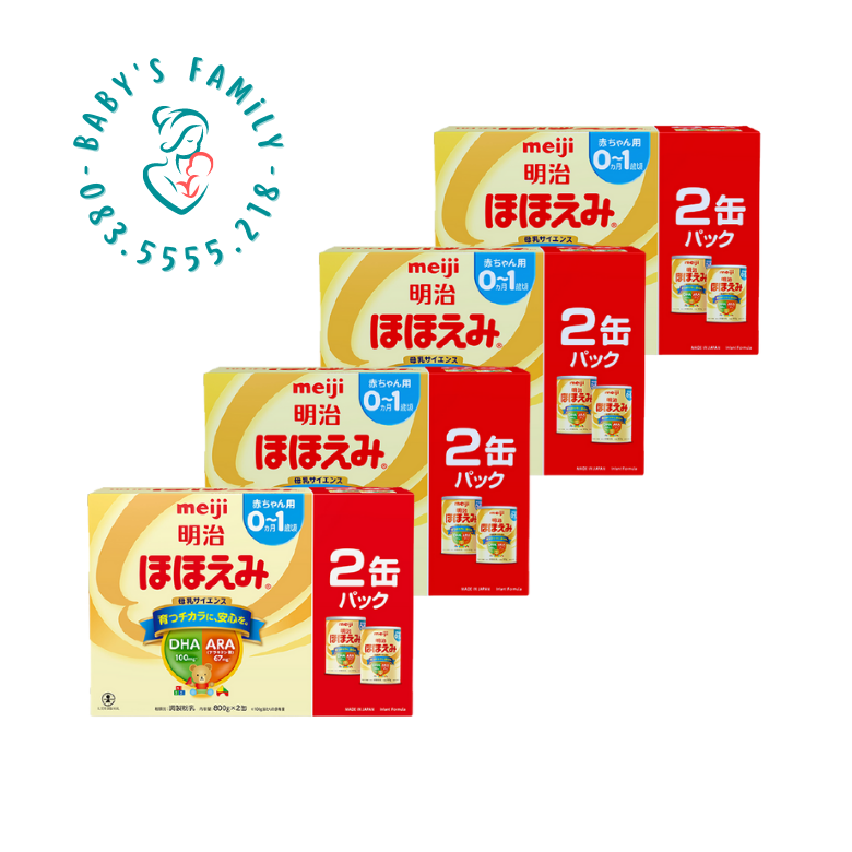 Combo 8 hộp sữa meiji 0-1 nội địa nhật bản