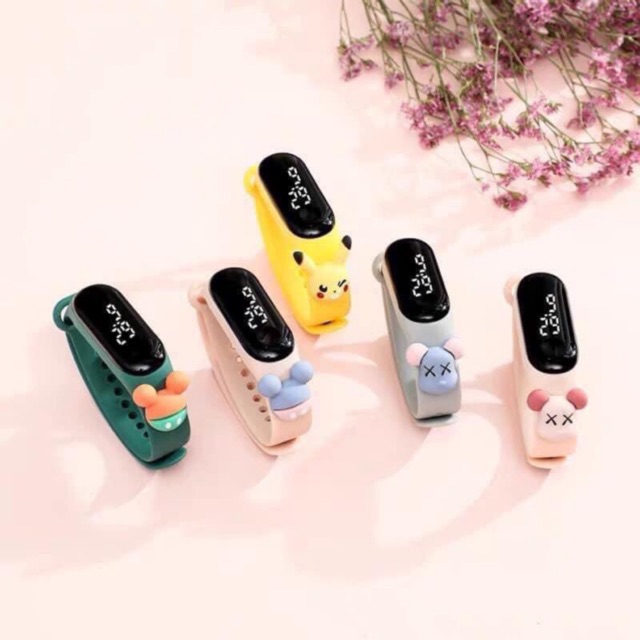 ĐỒNG HỒ LED HOẠT HÌNH THÔNG MINH,ĐỒNG HỒ điện tử zgo disney,Đồng Hồ Bấm Giờ Đa Năng Xem Lịch Dạ Quang Thể Thao Chống Nước Làm Từ Silicon Hoạt Hình 3D Có Đèn LED Cảm Ứng, Đồng hồ LED