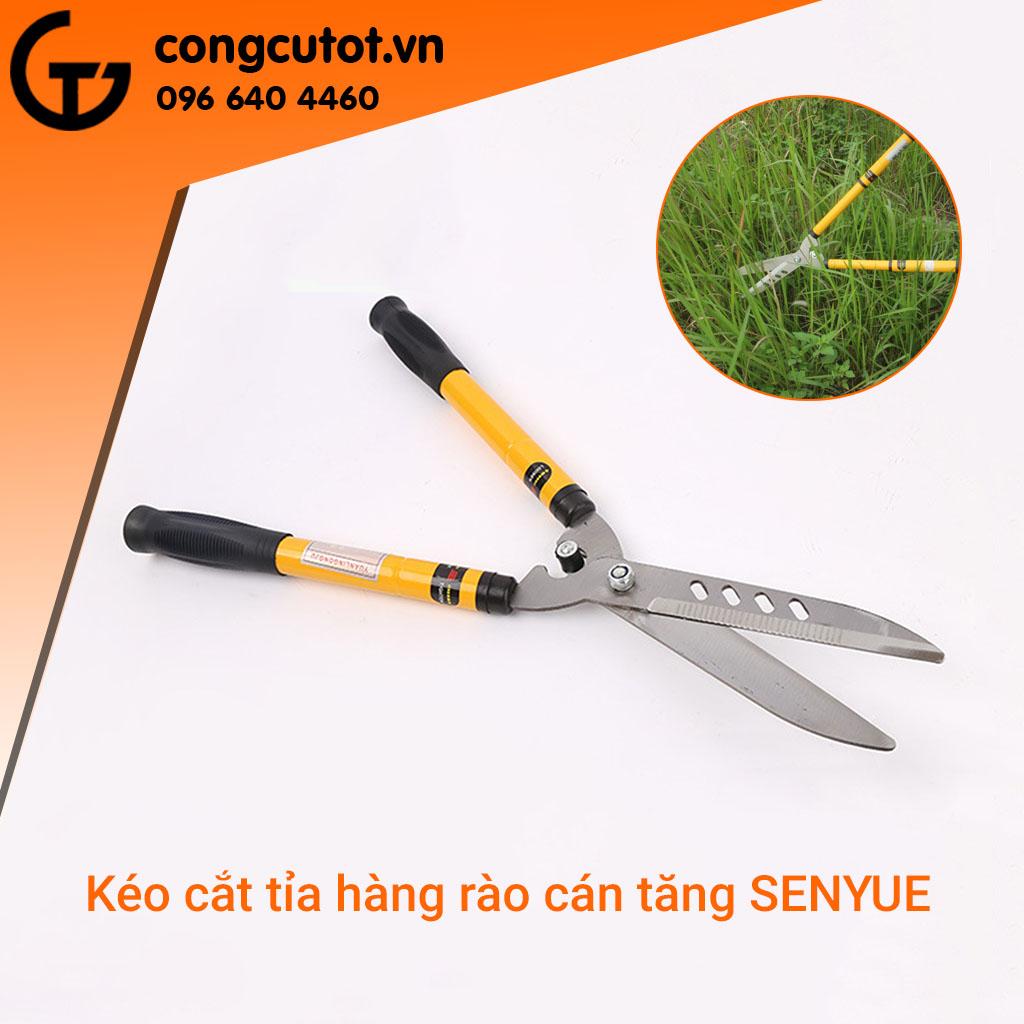 Kéo cắt tỉa cây cảnh, hàng rào cán tăng Senyue - Lưỡi kéo sắc bén, vết cắt nhanh, ngọt - Cán có tăng, bọc cao su, chống trơn trượt