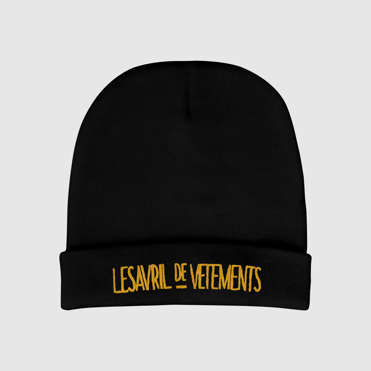 Mũ len black gold ldv beanie