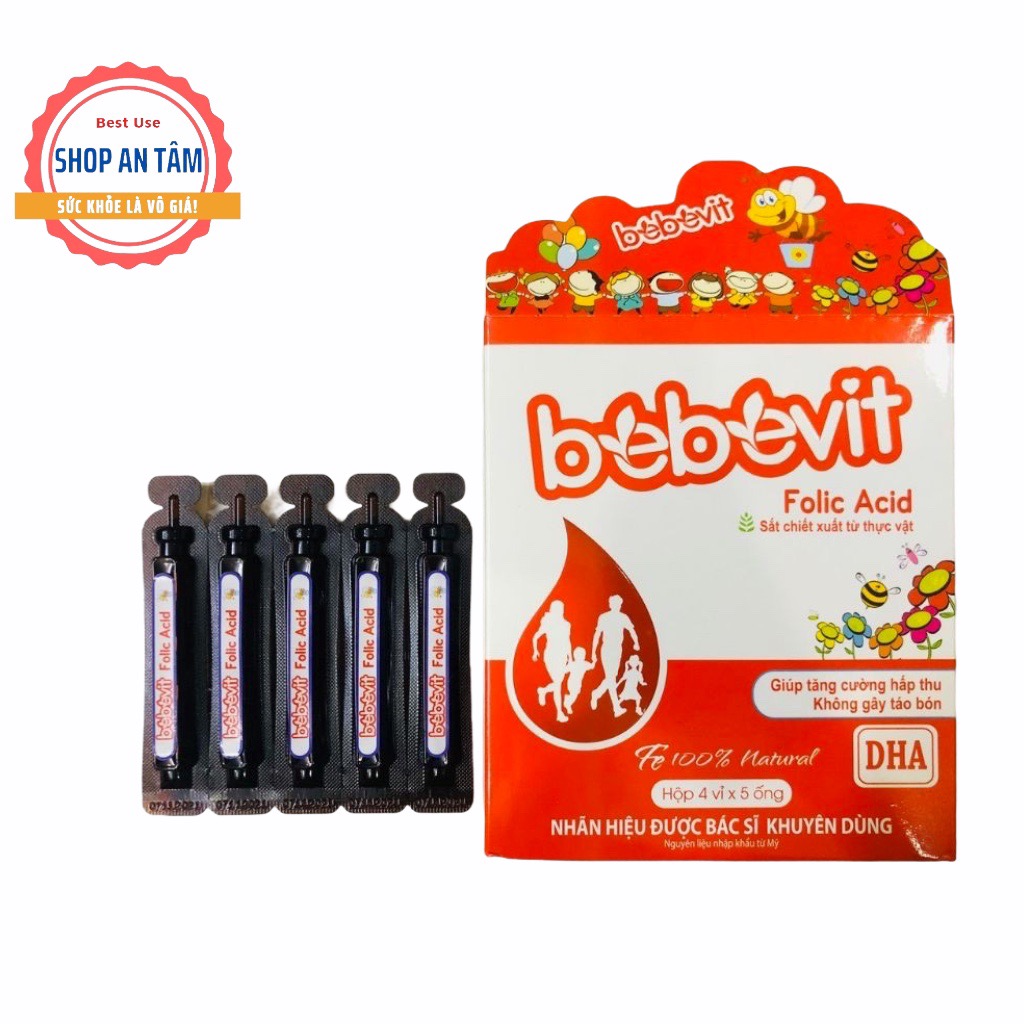 Bổ sung đầy đủ sắt dạng siro - bebevit folic acid