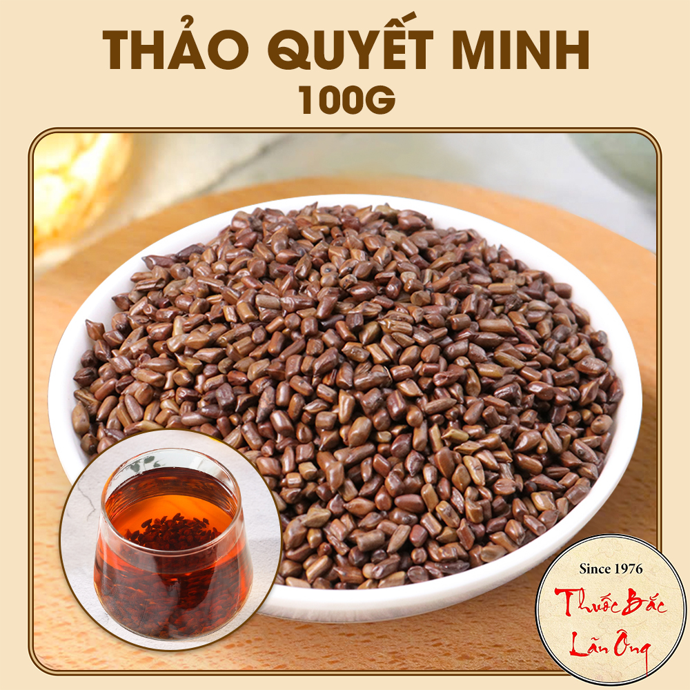 Thảo quyết minh 100g, hạt muồng đã sao thơm, không lẫn tạp chất, dùng pha trà - Lãn Ông