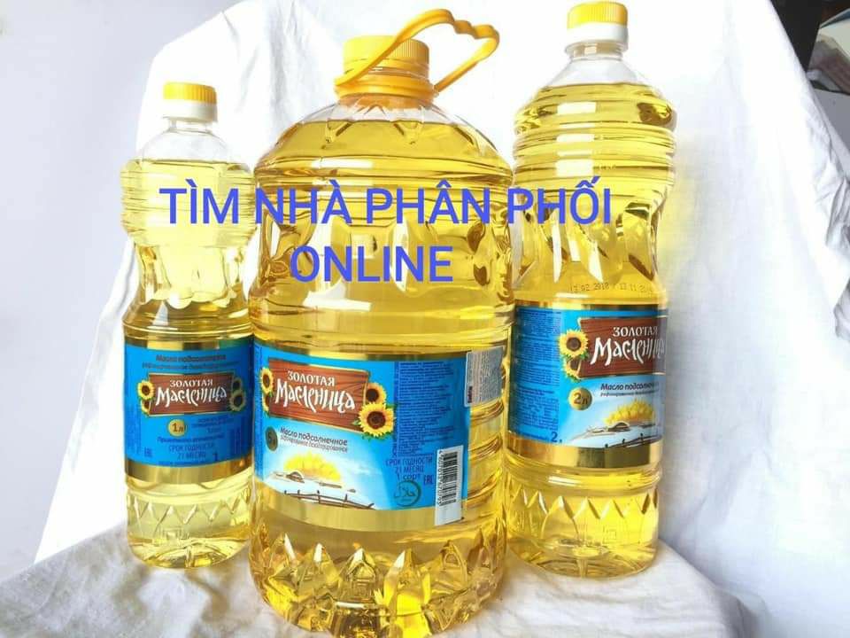 Dầu Ăn Hướng Dương Nga Chai 1l - Nhập khẩu nguyên chai