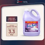 Nước giặt Lix siêu sạch chai 3.3kg làm sạch cực nhanh vết bẩn, tăng gấp đôi sức mạnh giật tẩy