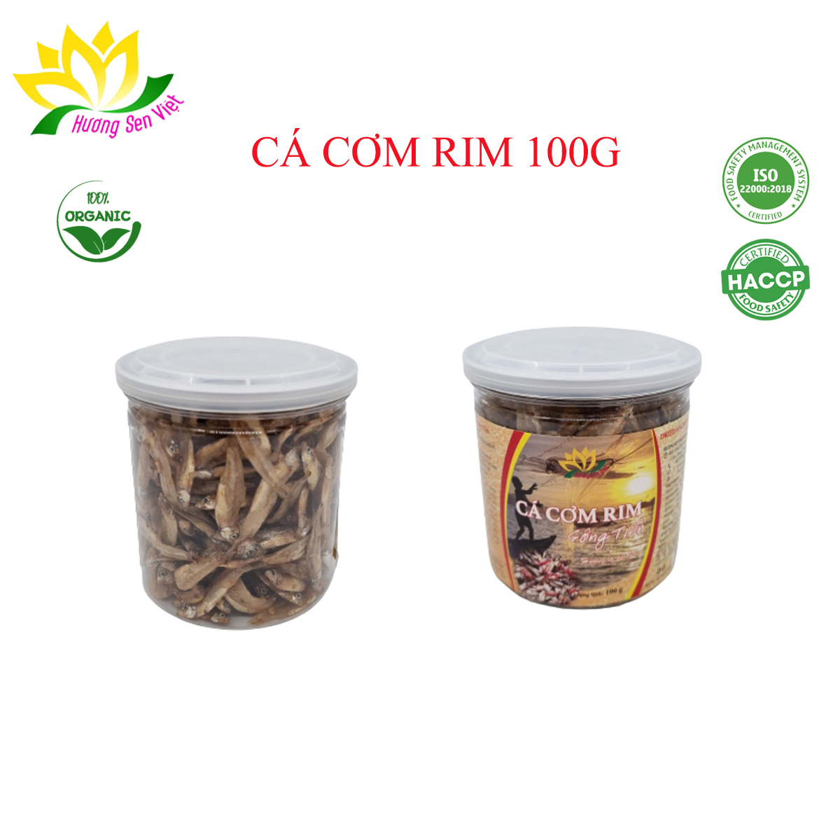 Cá cơm rim 100g - cty hương sen việt